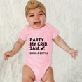 thumbnail image 2 of kpoplk Baby Girl Clothes Cotton Bubble Romper Floral Summer Bodysuits Short Sleeve Infant Outfit Set Size 0-3 Months,Pink, 2 of 4