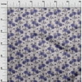 thumbnail image 3 of oneOone Cotton Flex Medium Blue Fabric Floral Retro Craft Projects Decor Fabric Printed By The Yard 40 Inch Wide, 3 of 5