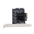 thumbnail image 1 of Carte d'Extension PCIe, PCIe 3.0 X4 à 3 Cartes 6 Ports Haute Vitesse Plug and Play ASM1166 pour PC TXB113 Double Rangée, TXB119 Rangée Unique, 1 of 7