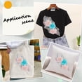 thumbnail image 4 of 2Pcs Pink Blue Flower Lace Applique Sparkle Sequins 3D Floral Embroidered Patches Sew On Vintage Polyester Cloth Applique, 4 of 7
