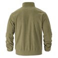 thumbnail image 5 of Stralyhd Corduroy Jackets for Men Turn Down Collar Long Sleeve Vintage Button Front Shacket Loose Casual Fall Work Jacket Khaki 3XL, 5 of 6