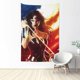 thumbnail image 1 of Tapiz de Mujer Maravilla para colgar en la pared, póster artístico, tapices decorativos para dormitorio, sala de estar, dormitorio, fiesta en casa, 60 x 40 pulgadas, 1 of 8