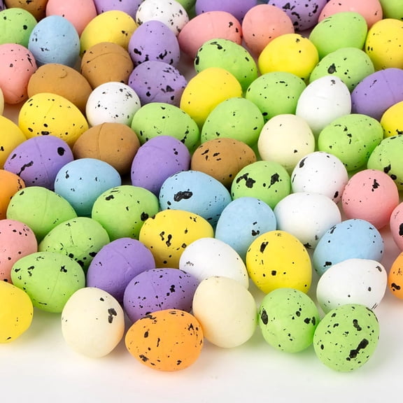 Mini Foam Easter Eggs – Styrofoam Eggs for Crafts,Easter Egg Decoration and Spring Party Decor,for DIY Projects,Table Decor,Garlands and Vase Filler,Multicolor, 50/each size (200 in total)