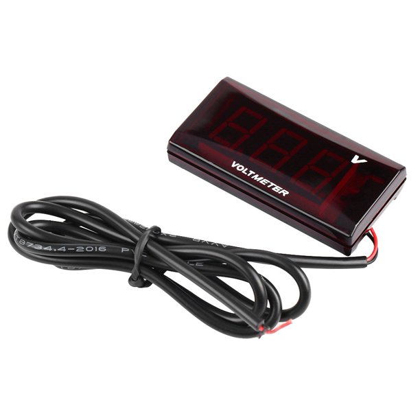 Kritne Universal Motorcycle Mini LED Digital Voltmeter Voltage Gauge