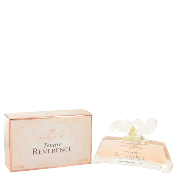Tendre Reverence by Princesse Marina de Bourbon | Eau de Parfum Spray | Fragrance for Women | Sweet Floral Scent with Notes of Peach, Pink Peony, and Magnolia | 100 mL / 3.4 fl oz
