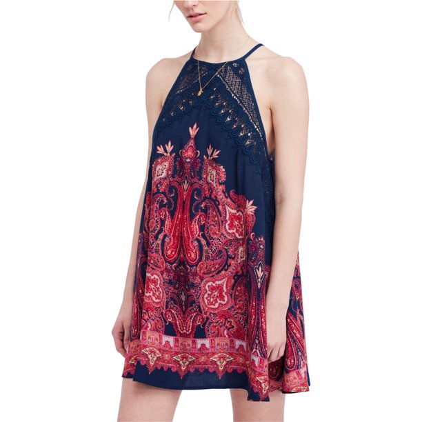 Minivestido de karité Free People Azul XS