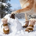thumbnail image 3 of Chaussures d'Extérieur Durables pour Chiens - Toutes Races Chaussures Confortables à Semelle en Caoutchouc TPR pour l'Hiver Usage Intérieur Extérieur 4 Pcs, 3 of 5