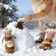 thumbnail image 4 of Zapatos de invierno de goma para mascotas, suela antideslizante, impermeables y cálidos, para todas las razas de perros, uso en exteriores e interiores, 4 of 6