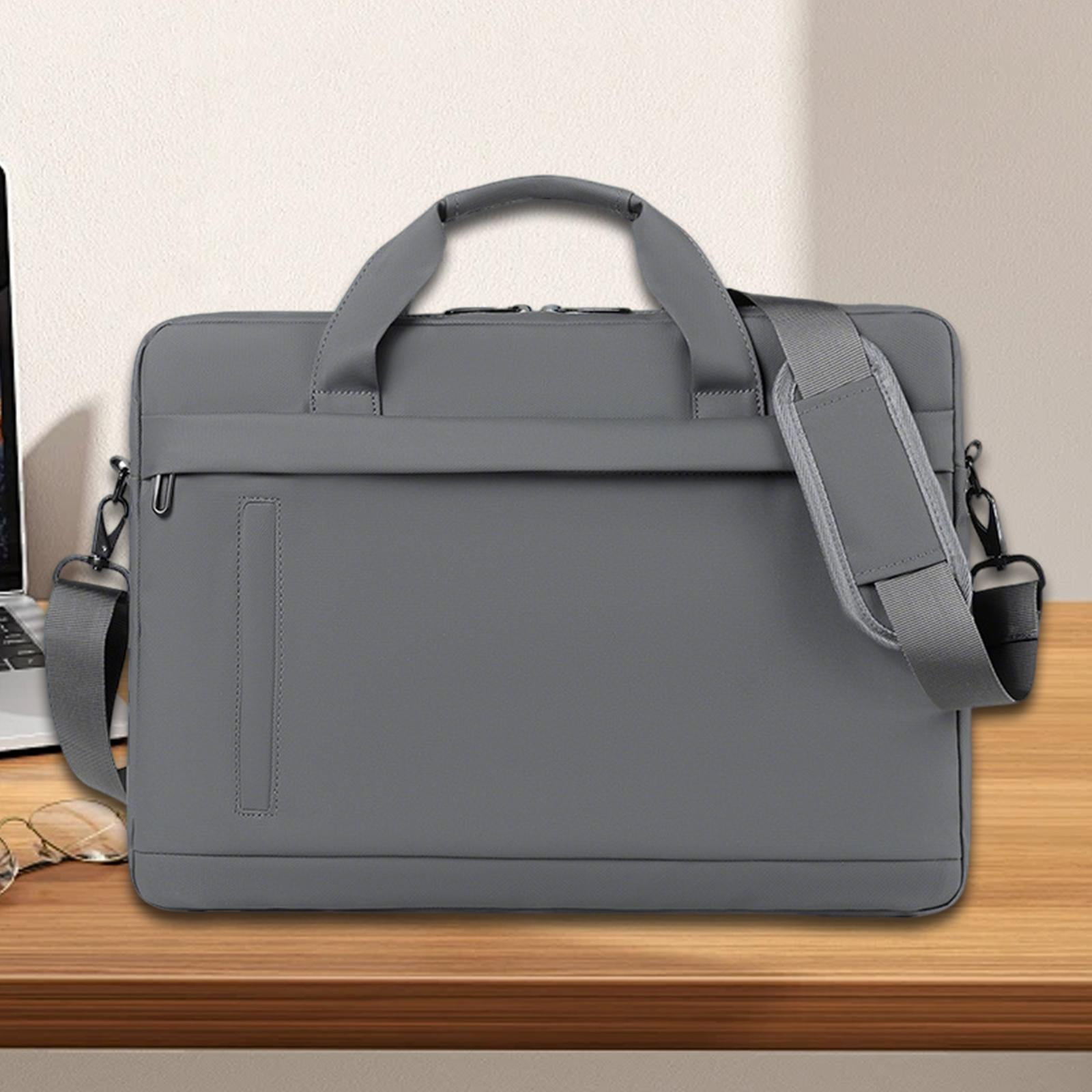 Laptop Briefcase Computer Shoulder Bag Water Resistant Oxford Cloth for Business Travel Office for Men Women