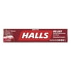 Halls Mentho-Lyptus Cough and Sore Throat Lozenges, Cherry, 9/Pack, 20 Packs/Box (AMC62476)
