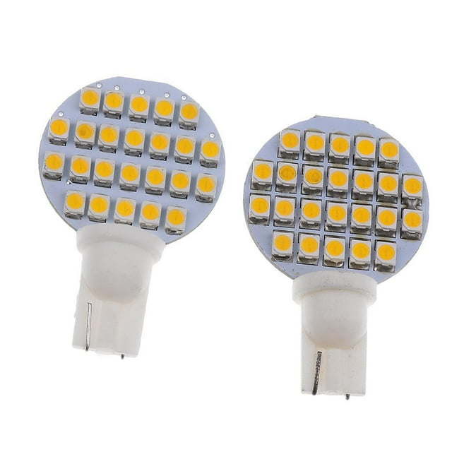 1 par de bombils LED T10 3528 24SMD Super cálido interior d RV Baoblaze 12V Car LED Roof Light Lamp