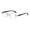 Gold, variant on Modern 2000S Design Frameless Glasses for Adult Teens Unisex Opticals Glasses For Driving Cycling And Casual Outings