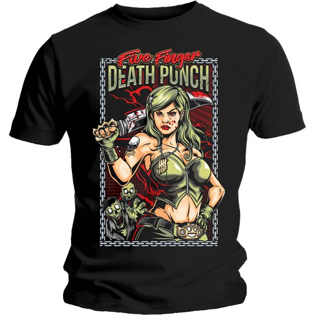 Five Finger Death Punch - Camiseta Assassin para Adultos Unisex (Negro)