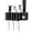 B, variant on Leodye 1PCS Wall-mounted Toothbrush Holder with Toothpaste Dispenser - Includes Cup & Tray, Bathroom Organizer -8.66Ă—2.56Ă—4.13in