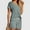 Gray, variant on Viluyesy Tops Elastic Waist Short Pants 2PC Women V-Neck T-Shirt and Shorts Set Shirt and Shorts Sets Two PC Coffee Size 2XL