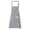 Gray, variant on Women's Kitchen Apron with Striped Breathable Oil-Resistant Cooking Smock with Neck Strap for Home Baking Restaurant Green