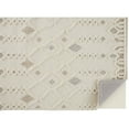 thumbnail image 5 of Feizy Anica Transitional Trellis & Lattice, Ivory/Tan/Silver, 1'6" x 1'6" Swatch Easy Care Stain Resistant Scandinavian Diamond Floor Rug for Living room Bedroom, 5 of 8