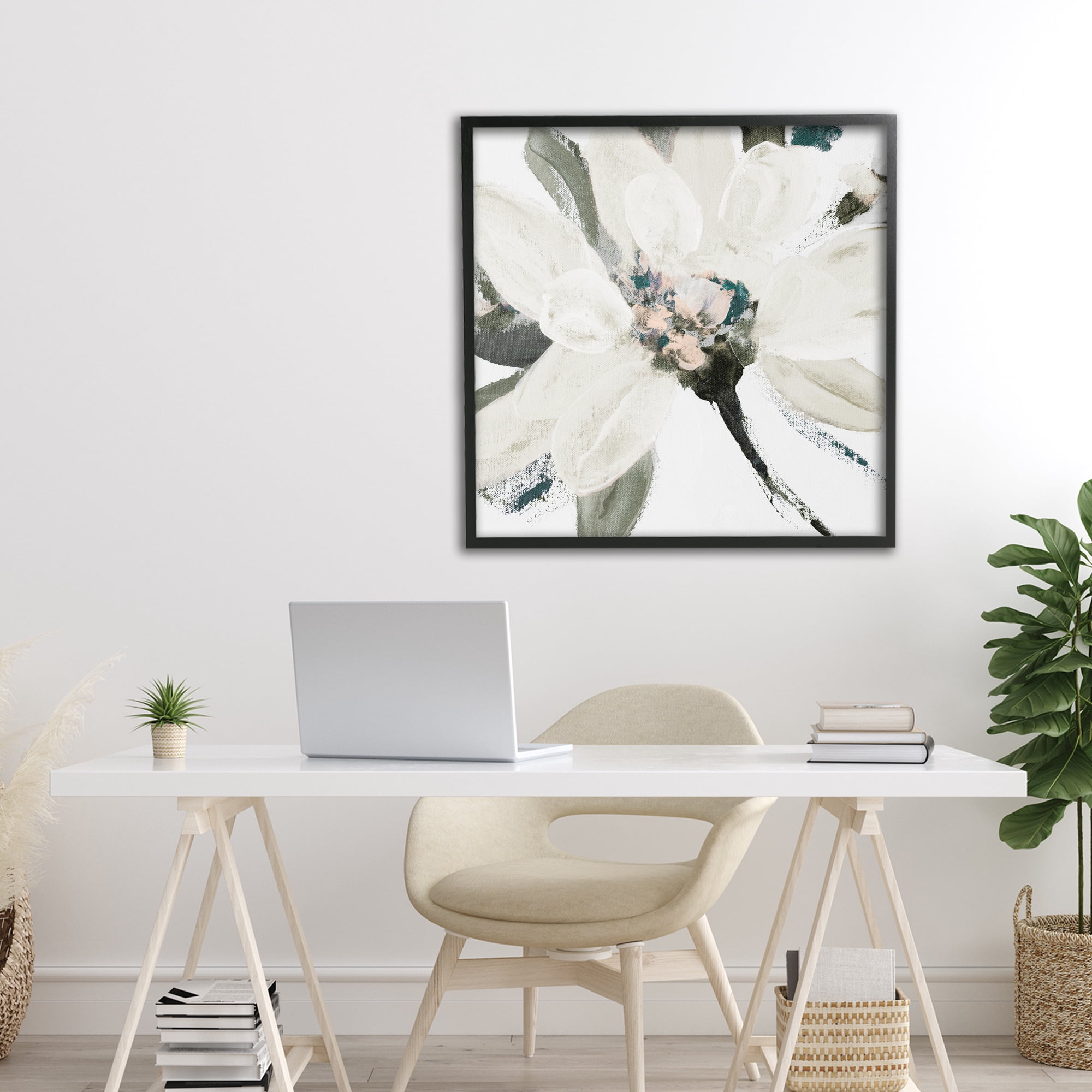 Stupell Industries Naturally Blooming Botanical Black Framed Giclee Art, design by Lanie Loreth