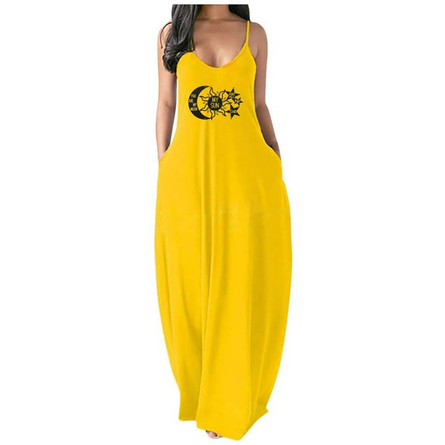 Robe Décontractée Sans Manches avec Poches Style Plage Mode
