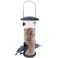 thumbnail image 5 of Yuarrent Donut Suet Fat Ball Feeder Caja transparente de metal Resistente a la intemperie Colgante Fat Ball Feeder para pájaro Jardín y Patio Yuarrent HA020723-00, 5 of 5