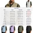 thumbnail image 4 of Men's Solid Color Sleeveless Vest Jacket Nylon Spandex Stand Up Collar Full Zip Cardigan With Multiple Pockets Lightweight Outerwear Casual Daily Travel | Zenithor,Army Green 6XL, 4 of 9