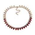 thumbnail image 1 of Collares,Colgantes,Gargantilla Mujer,Collar Mujer,Joyería,Collar Multicapa (Rojo), 1 of 3