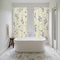 thumbnail image 4 of Easter Bunny Kitchen Curtain for Berdoom Living Room Cafe 72 Inch Length, Spring Purple Flower Rustic Rabbit Yellow Tiers Curtains Light Filtering Drapes Window Treatment 2 Panels 52"Wx72"L, 4 of 8