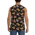 thumbnail image 4 of Haiem Men's Rose Flower Bear Print Tank Tops Summer Sleeveless Cut Off Workout T-Shirts Fitness Vest Athletic Undershirts-XX-Large, 4 of 8
