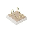 thumbnail image 1 of Soporte de exhibición multiusos para adornos, estante de almacenamiento, soporte de exhibición de escritorio, pedestal M (champán blanco), 1 of 9