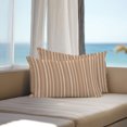 thumbnail image 3 of Brown Striped Outdoor Pillow Covers 20x12 Inch Lumbar Pillow Covers Set of 2 Waterproof Decorative Throw Pillow Cases Farmhouse Stripes Modern Vintage Cushion Covers for Patio Furniture Garden Couch, 3 of 8