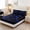 Black Blue Plaid, variant on Flymme Pink Leopard Fitted Sheet Queen Size,3-Piece Animal Print Bottom Bed Sheet with 2 Pillowcases,18" Deep Pocket Mattress Cover for Women Man