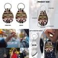 thumbnail image 6 of Renewold American Tribal Cow Print Red Beige Car Accessories Full Set 11 PCS, Universal Steering Wheel Cover Seat Belt Pad Cup Holder Key Chains Car Accessories Fit for Most Cars SUV Sedans, 6 of 7