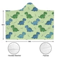 thumbnail image 3 of Wearable Blanket,Green Dinosaurs Bones Pattern Hooded Wearable Flannel Blanket for Adults & Teens with Buckle,Winter Poncho Shawl Wrap Cape,60"x80", 3 of 5