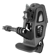 Helmet Chin Mount Clip for GoPro Hero, DJI Action & Insta360, Adjustable Motorcycle Helmet Camera Mount with Triple Lock System, Secure POV Action Camera Holder for Full-Face Helmets