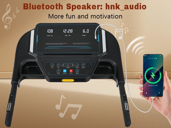 Foldable Treadmill for Home with Hydraulic System, 3.5HP Motor 10MPH Speed 350Lbs Capacity, Incline Electric Treadmill with Heart Rate Monitor USB-C Charging Bluetooth Speaker