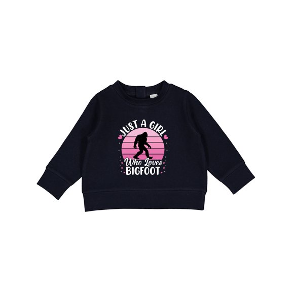Inktastic Just a Girl Who Loves Bigfoot Baby Sweatshirt