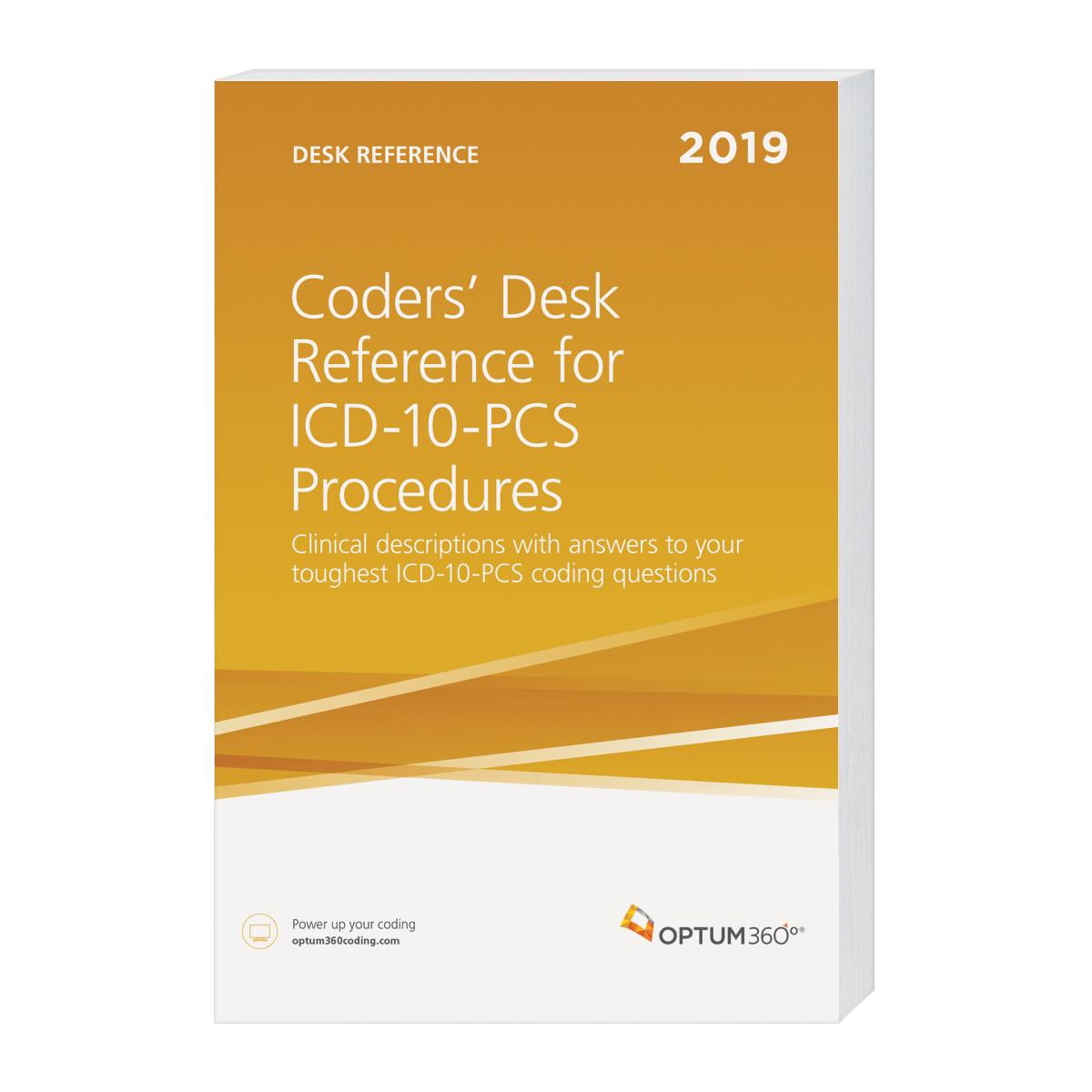 Coders Desk Reference For Procedures Icd 10 Pcs 2019 Paperback Walmart Com