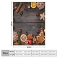 thumbnail image 4 of Creowell Oranges Cinnamon Christmas Print Throw Blanket for Bed Couch Car Kids and Adults Lightweight Blanket All Seasons 3 Sizes 40x50in, 4 of 6