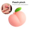 thumbnail image 2 of Decompression Peach Stretchy Stress Relieve Pink Phone Case Decompression Finger Pinch Peach for Girl, 2 of 11