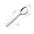 thumbnail image 2 of 36 Pieces Dinner Spoons Set, Hunnycook 5.7" Stainless Steel Spoons Silverware, Texture Design Mirror Polished Table Spoons Cutlery Set for Home Kitchen Restaurant, Dishwasher Safe, 2 of 8