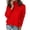 08# Red, variant on 2025 Sweaters for Women Long Sleeve Turtleneck Tops Fall Winter Soft Warm Cozy Wool Knit Sweater Pullover Black XXL