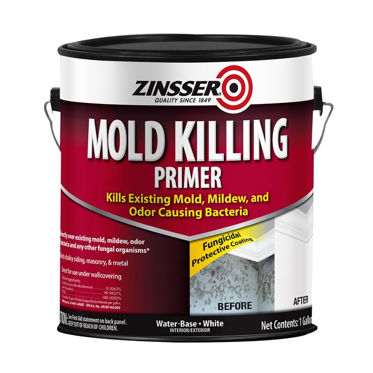 Zinsser Mold Killing Primer, 1 Gallon Water-Based Fungicidal Coating photo 1