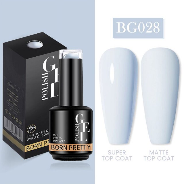 BORN PRETTY-Base de goma Rosa lechosa para uñas, esmalte de uñas con purpurina, barniz semipermanente, Gel UV autonivelante LED, 15ml