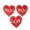 A(10PCs), variant on Vikakiooze 10pcs Valentines Day Decoration Heart-shaped Mask Souvenir Tree Hanging Ornament