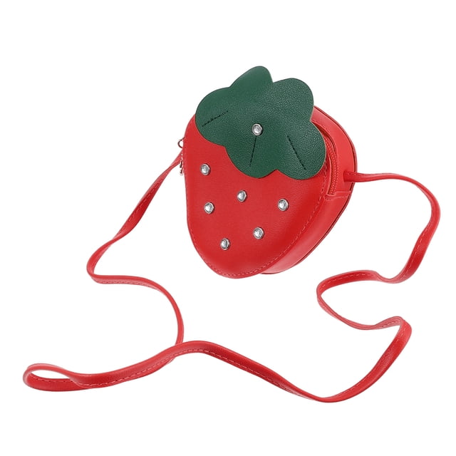 EeaseMX 1 bolso bandolera moderno con cremallera y diseño de fresa.
