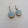 thumbnail image 2 of HOOUN Women Fashion Earrings Silvery Dragonfly Round Synthetic Gem Jewelry Gift Trendy-1, 2 of 2