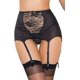 thumbnail image 1 of Zhuge Cinturón de Liguero Mujer, Cintura Alta en Malla Vintage con Tirantes Ajustables y Clip Metal, Sin calcetines y bragas,El estilo B,Talla 2XL Negro, 1 of 4