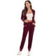 thumbnail image 4 of Conjunto deportivo de mujer, sudadera con capucha y pantalón de chándal con cremallera, de terciopelo supersuave y elástico. Chaqueta y pantalón de chándal., 4 of 5