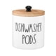 thumbnail image 4 of Contenedor para cápsulas de lavandería, accesorios, a prueba de polvo, con tapa, decoración de cocina, grande Blanco, 4 of 9