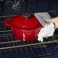 thumbnail image 5 of Smith & Clark 3-Quart Enameled Cast Iron Dutch Oven Round Pot with Lid, Red, 5 of 8